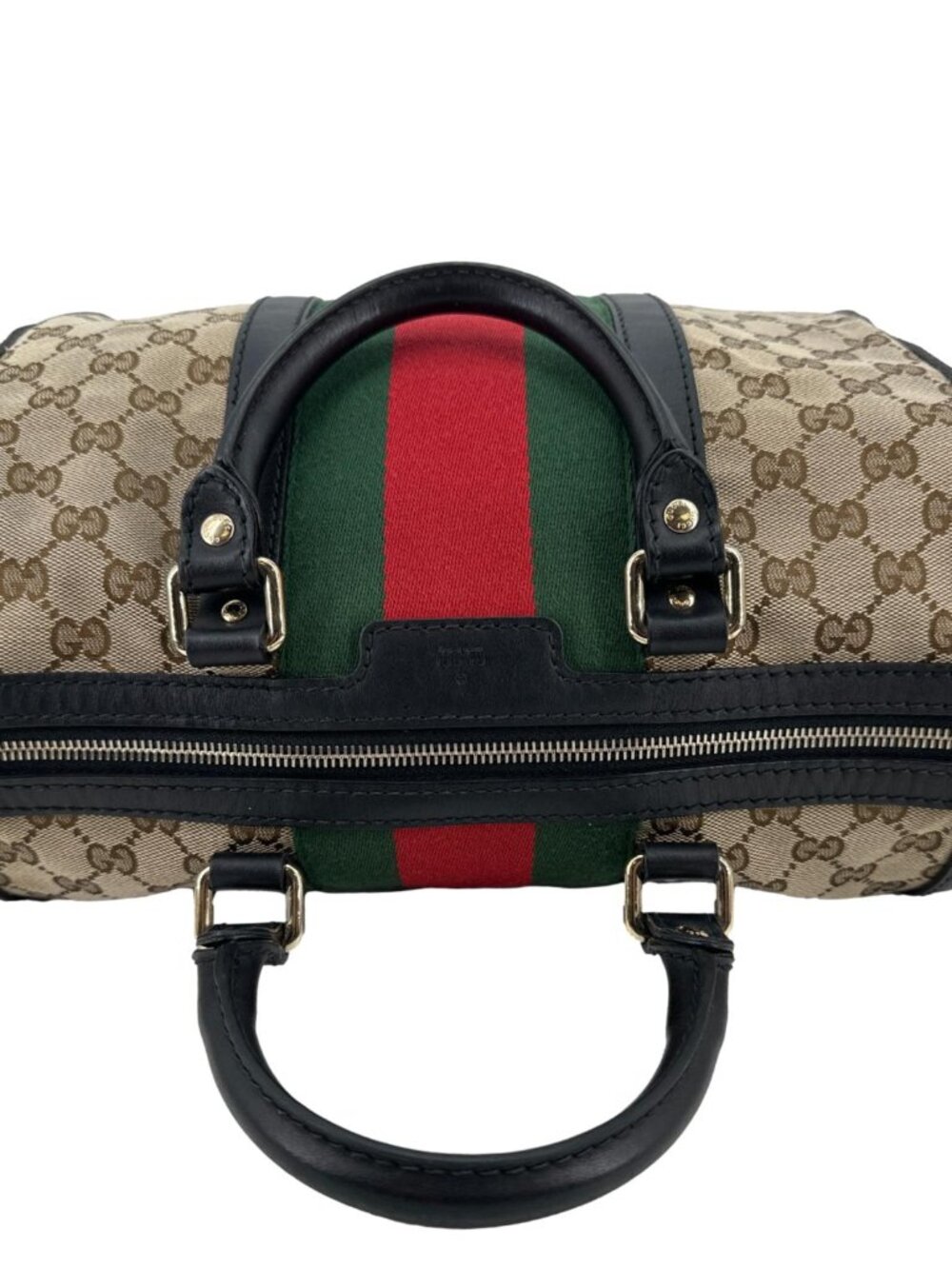 Gucci  Vintage Web Original GG Boston Satchel Bag Beige - Picture 4 of 12